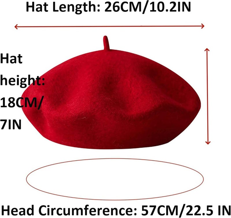 UTOWO Women French Beret Men Classic Stretchable Solid Beanie with Fake Mustache for Halloween-Mime Cosplay Accessory - Image 4
